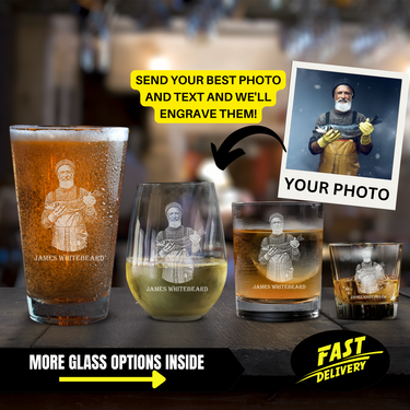 Custom Fishing Portrait Drinkware